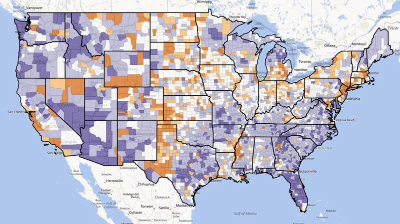Illustration for article titled A Map of Where Americans Are Moving (Hellooooo, Vegas!)